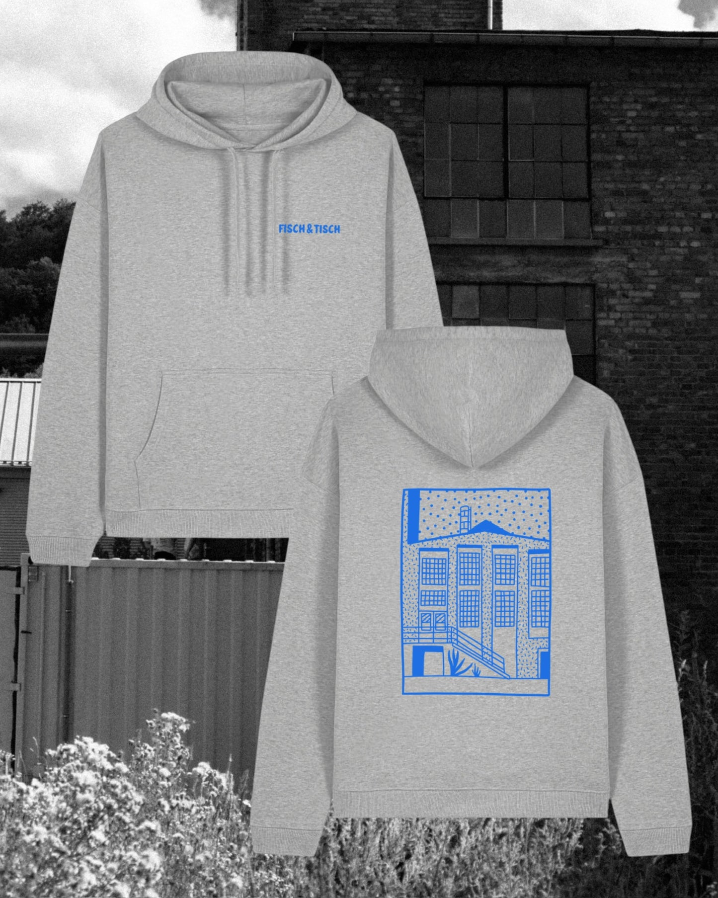 Hoodie Grau - Hallenmotiv