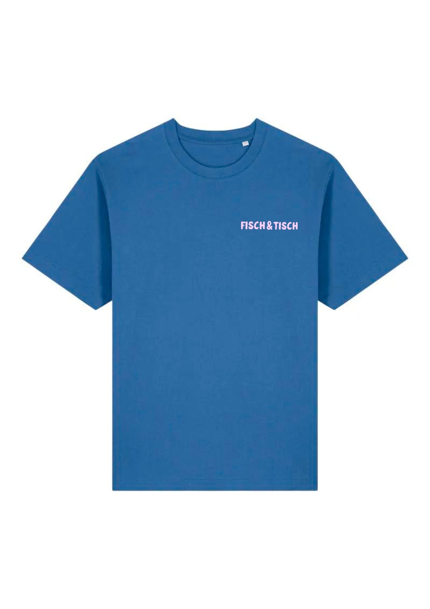 T-Shirt Blau mit Choose your pattern Motiv